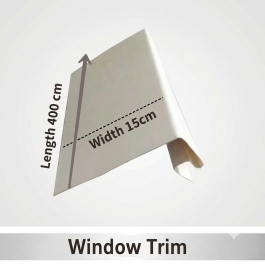 Kültéri PVC-WPC koextrudált ablakkeret profil (4m hosszúság × 15cm szélesség)