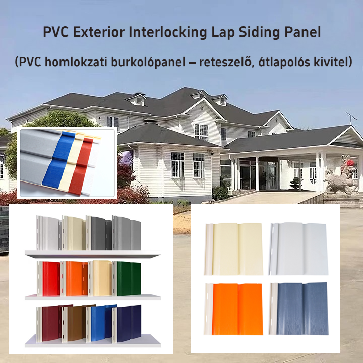 Komplex Kültéri PVC-WPC Falburkolati Rendszer_Fehér Kombináció