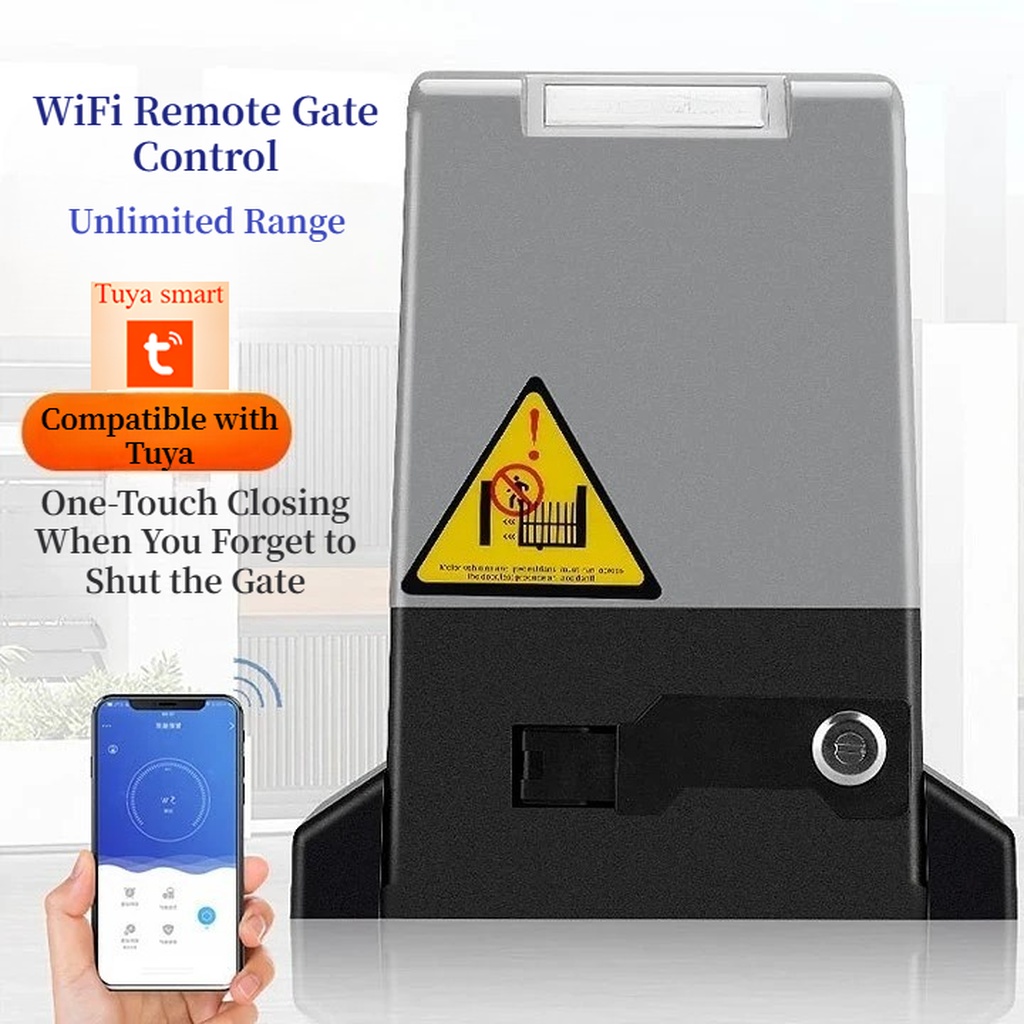 WiFi intelligens tolókapu motor készlet 550W (Tuya-kompatibilis)